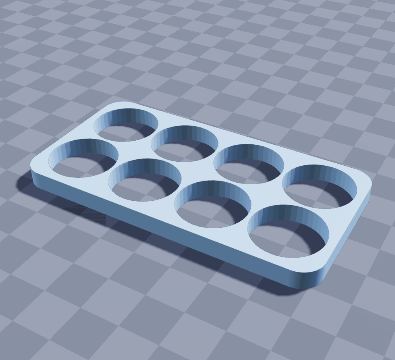 18650 pack-building spacer, 4 x 2