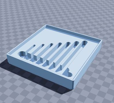 Allen key set pocket tray