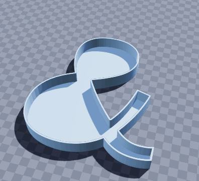 Ampersand key tray