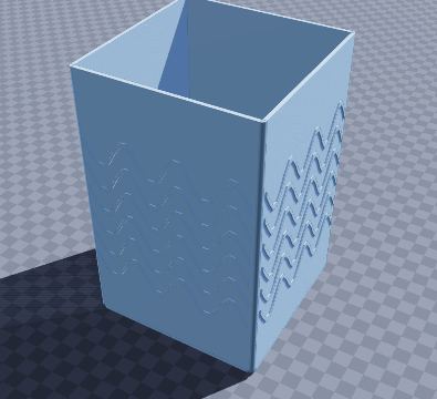 Bag-filling stand with wave walls