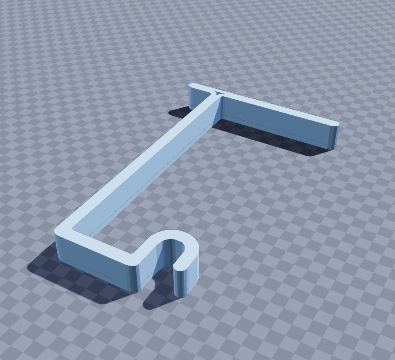 Banana hanger — 3D-printable model preview