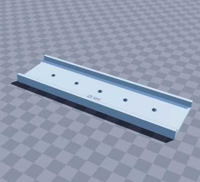 Belt hole spacing template