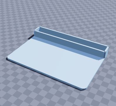 Bench scraper — 3D-printable model preview