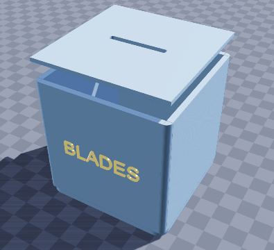 Blade disposal bank