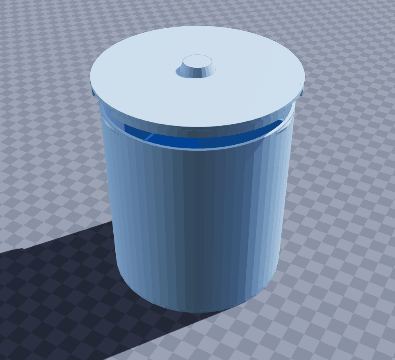 Bolt jar with twist-lock lid