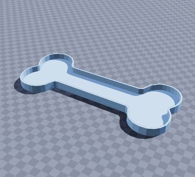 Bone-shaped feeding mat