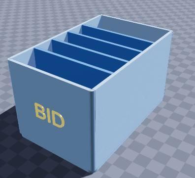 Bridge bidding box