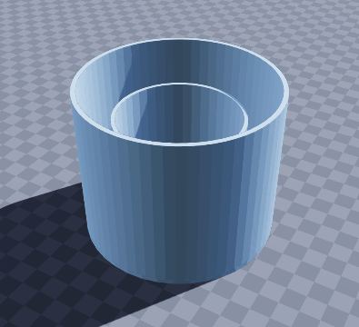 Brush washing cup with scrub floor