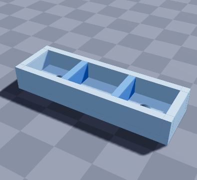 Cabinet magnet catch block