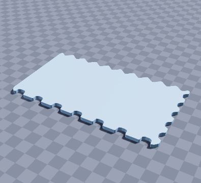 Cake decorating comb