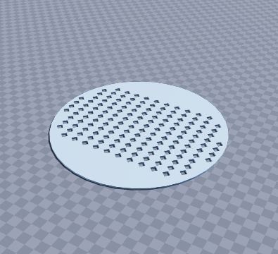 Cake dusting stencil