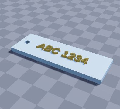 Car plate keychain