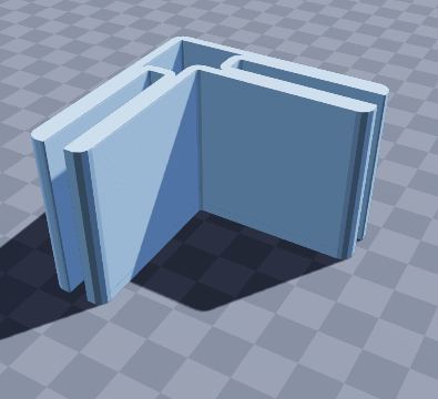 Cardboard den corner clips