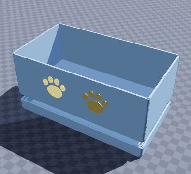 Cat grass planter with drip tray