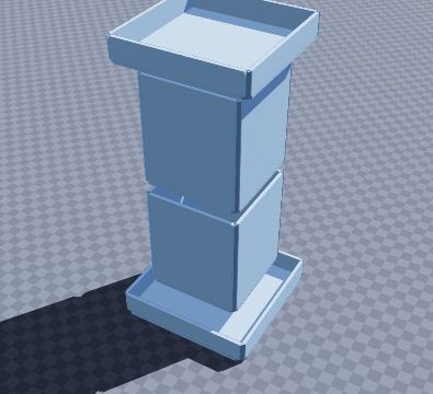 Classical display pedestal
