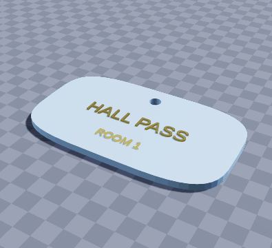 Classroom hall pass