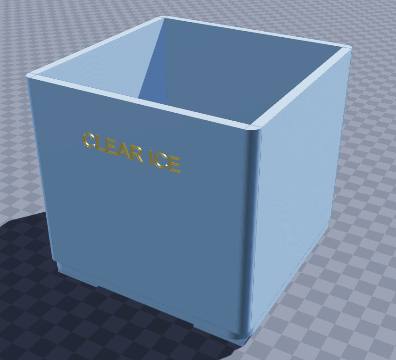 Clear-ice directional freezing box