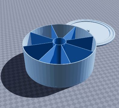 Coffee carousel with centre hub