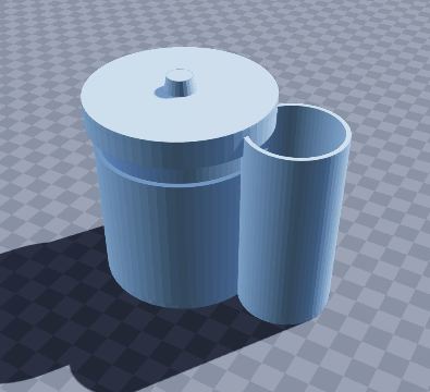 Coffee press paper filter caddy