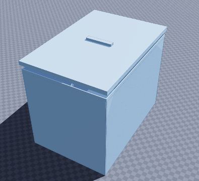 Comic book box with lid