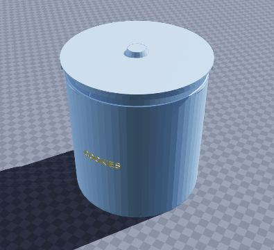 Cookie jar with twist lid