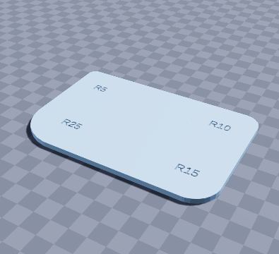Corner radius marking template