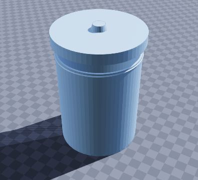 Cotton bud jar