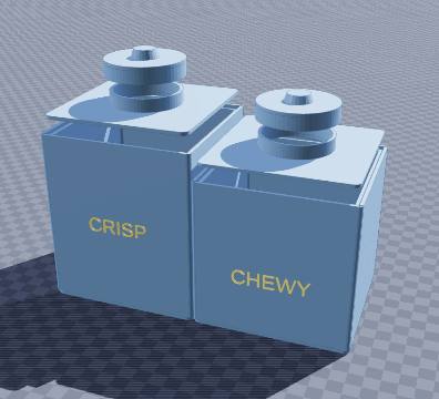 Crisp-or-chewy cookie jar pair
