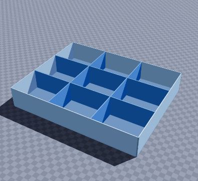 Desk drawer organizer nine-cell