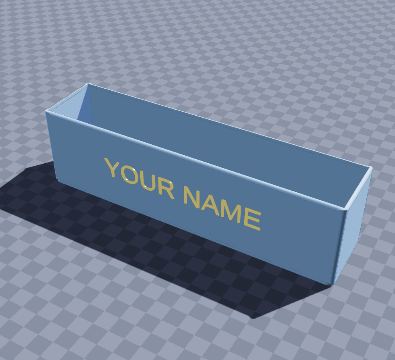 Desk name block