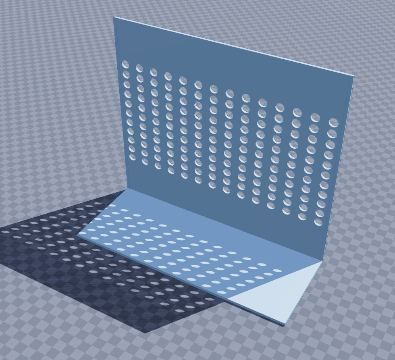 Desktop pegboard tool stand