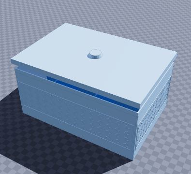 Diamond pattern jewellery chest