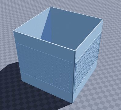 Diamond pattern planter