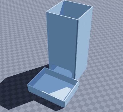 Dice tower with staggered baffles