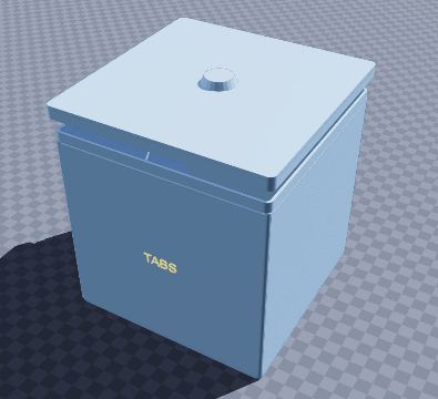 Dishwasher tablet tub