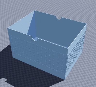 Dotted dog toy bin