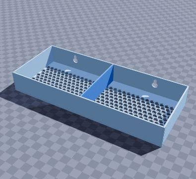 Double soap holder wall shelf