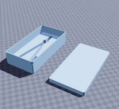 Drawing compass case