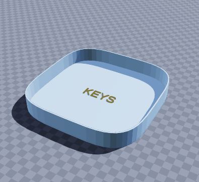 Entryway key and coin dish