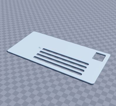 Envelope addressing guide — 3D-printable model preview