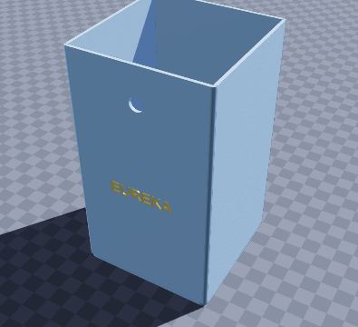 Eureka overflow can for rock density