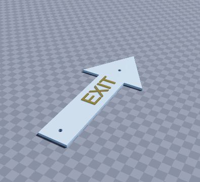 Exit sign right