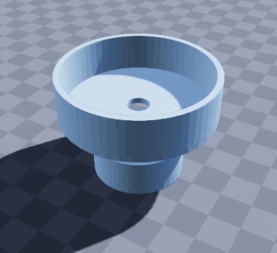Eye drop aiming guide — 3D-printable model preview