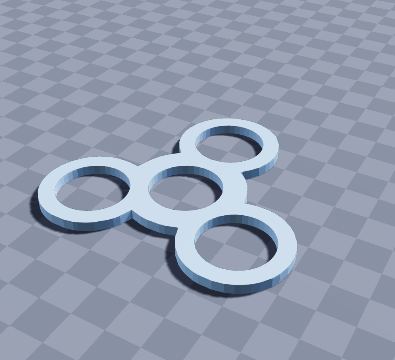 Fidget spinner frame for 608 bearings