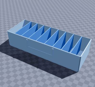 Filament swatch slot rack