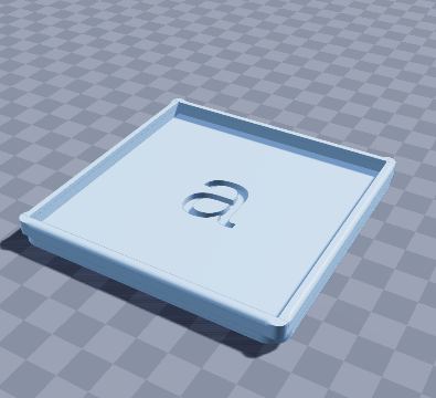 Finger-tracing letter tile