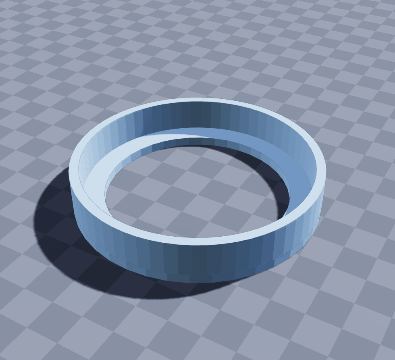 Floating aquarium feeding ring — 3D-printable model preview