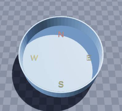 Floating-needle compass bowl