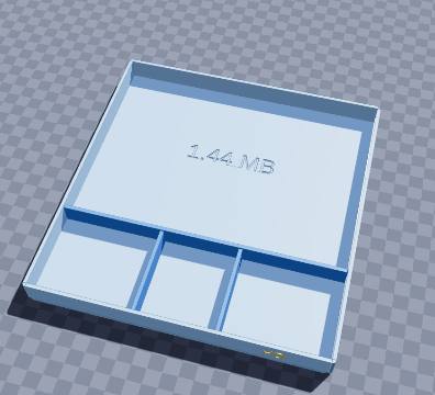 Floppy-disk desk tray