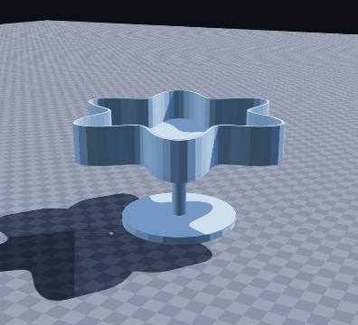 Flower pedestal tray